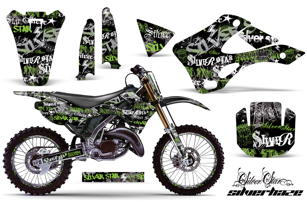 Kawasaki KX125 KX250 99-02 Graphics Kit SSSH GB NPs